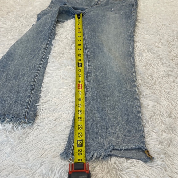 Dear John Light Blue Flare Distressed Jeans JEANNE WOMENS SIZE 29 - Picture 2 of 9